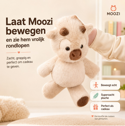 Moozi Rennende Knuffelkoe
